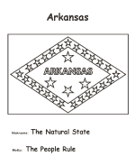 Arkansas coloring page