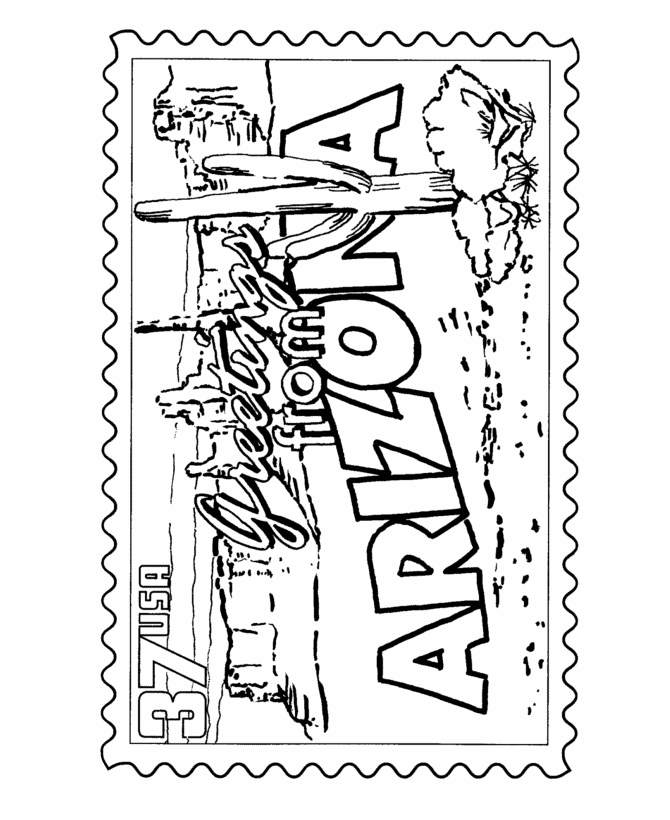 arizona state coloring pages logo