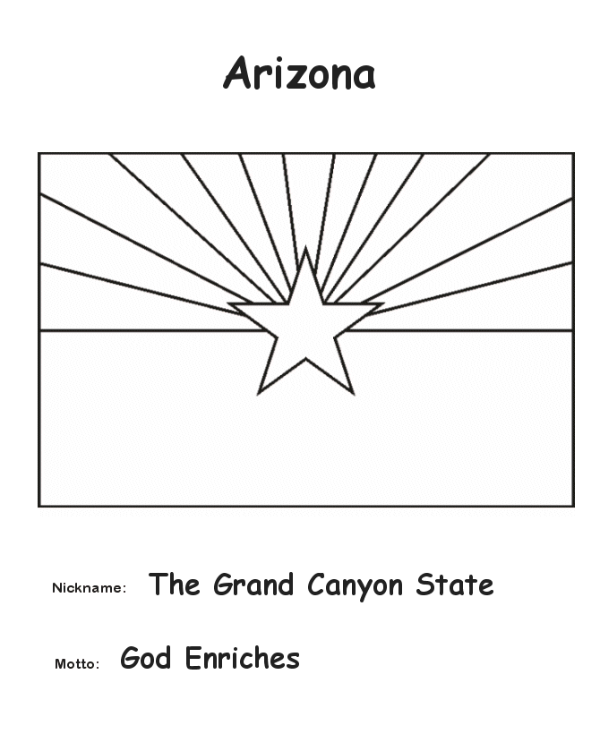 arizona state coloring pages logo