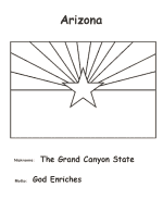 Arizona coloring page