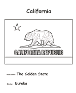 California coloring page
