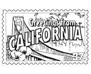 California State coloring page