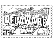 Delaware State coloring page
