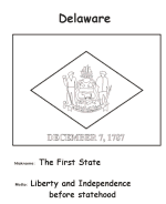 Delaware coloring page