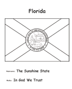 Florida flag coloring page