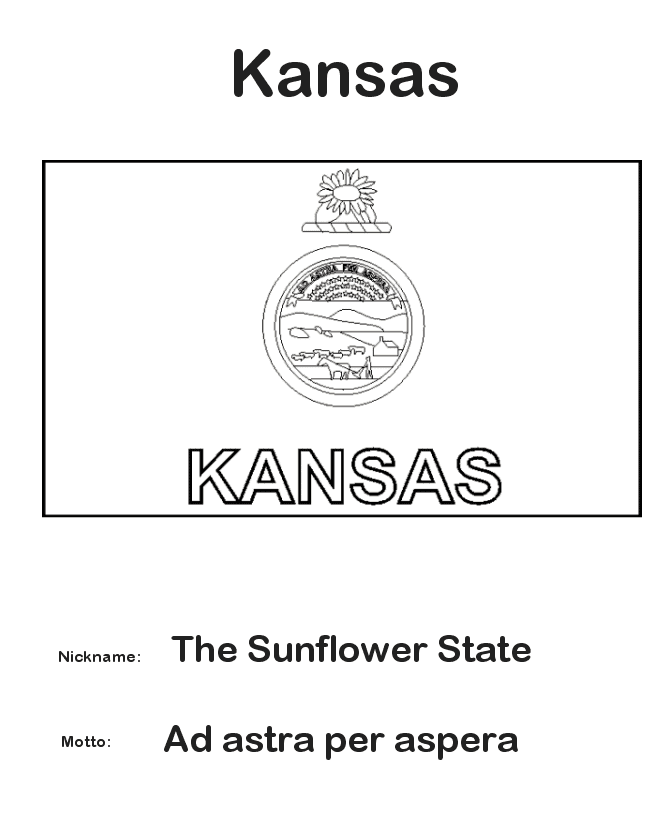 kansas state coloring pages - photo #10