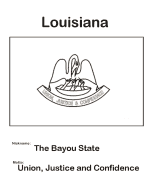 Louisiana state flag coloring page