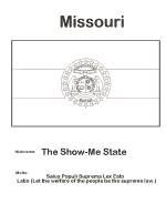 Missouri state flag coloring page