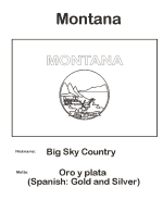 Montana state flag coloring page