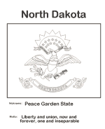 North Dakota state flag coloring page