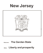New Jersey state flag coloring page