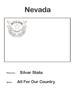 Nevada state flag coloring page
