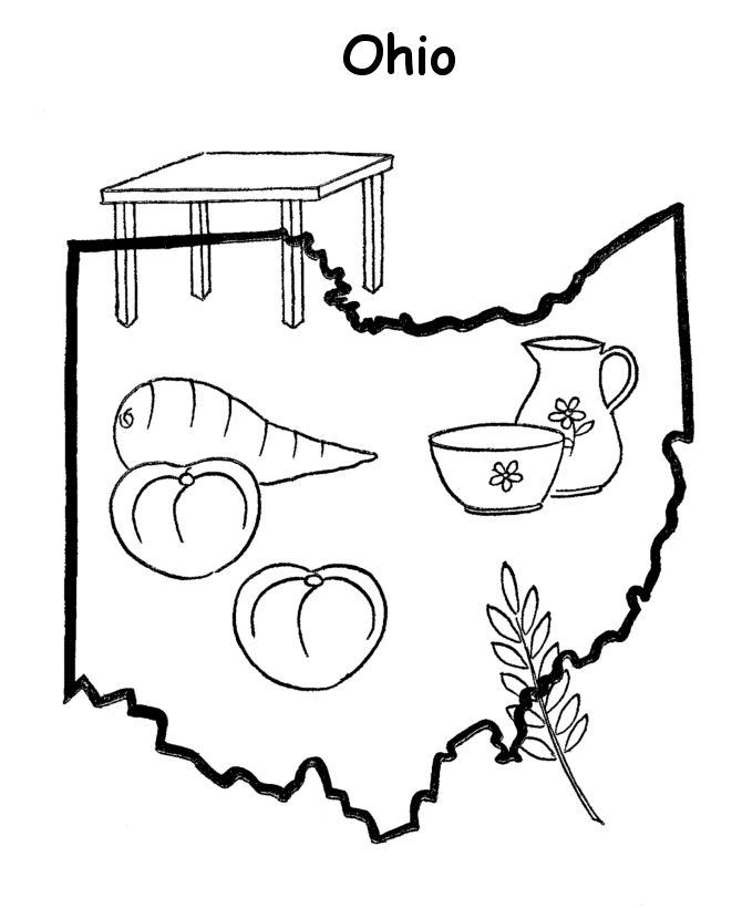  Ohio State outline Coloring Page