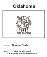 Oklahoma state flag coloring page