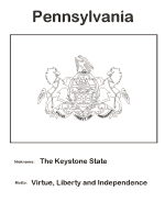 Pennsylvania state flag coloring page