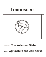 Tennessee state flag coloring page