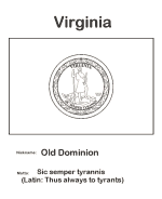 Virginia state flag coloring page