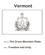 Vermont state flag coloring page
