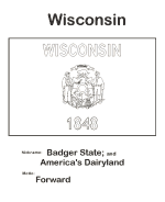 Wisconsin state flag coloring page