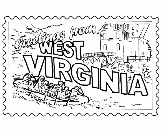 facts about west virginia coloring pages - photo #2