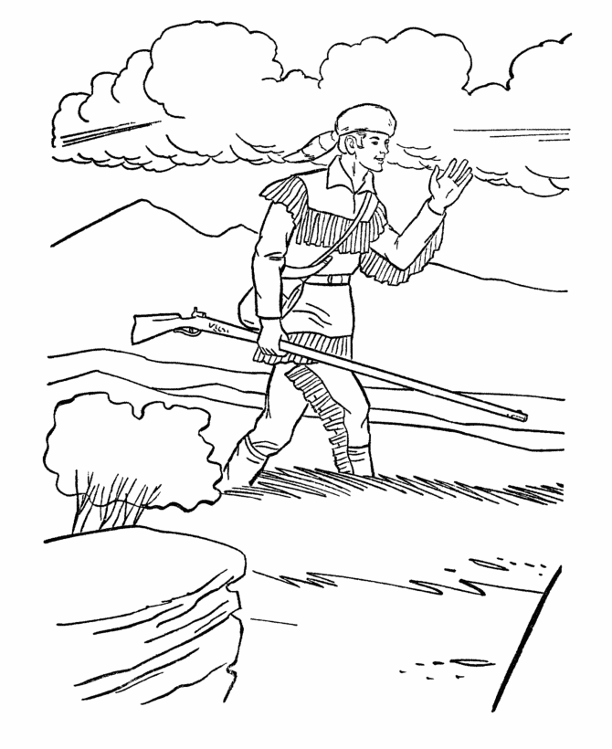  American West Coloring Page