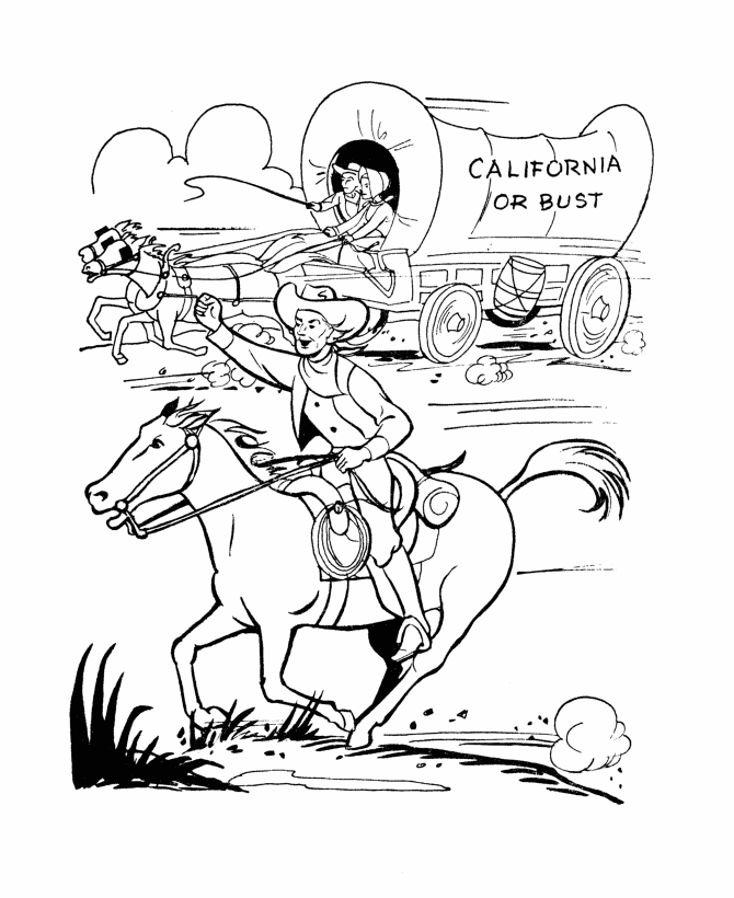  Gold Rush History Coloring Page