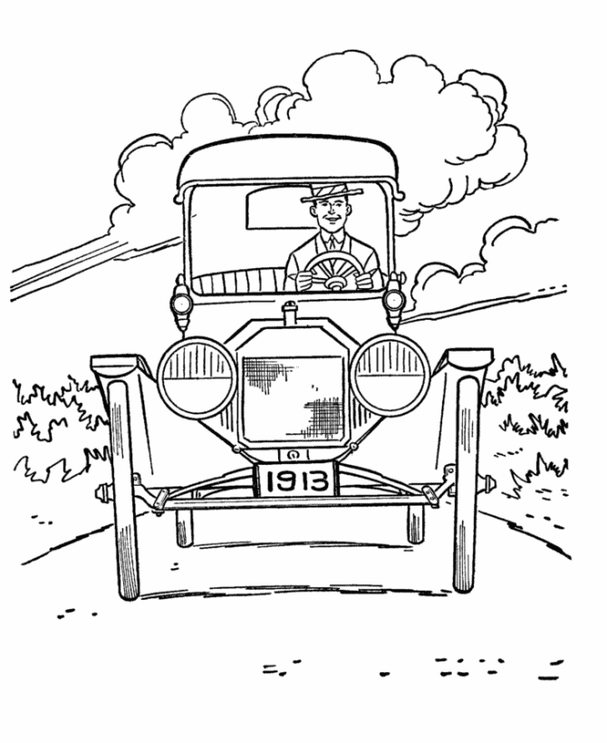 henry ford model t coloring pages - photo #37