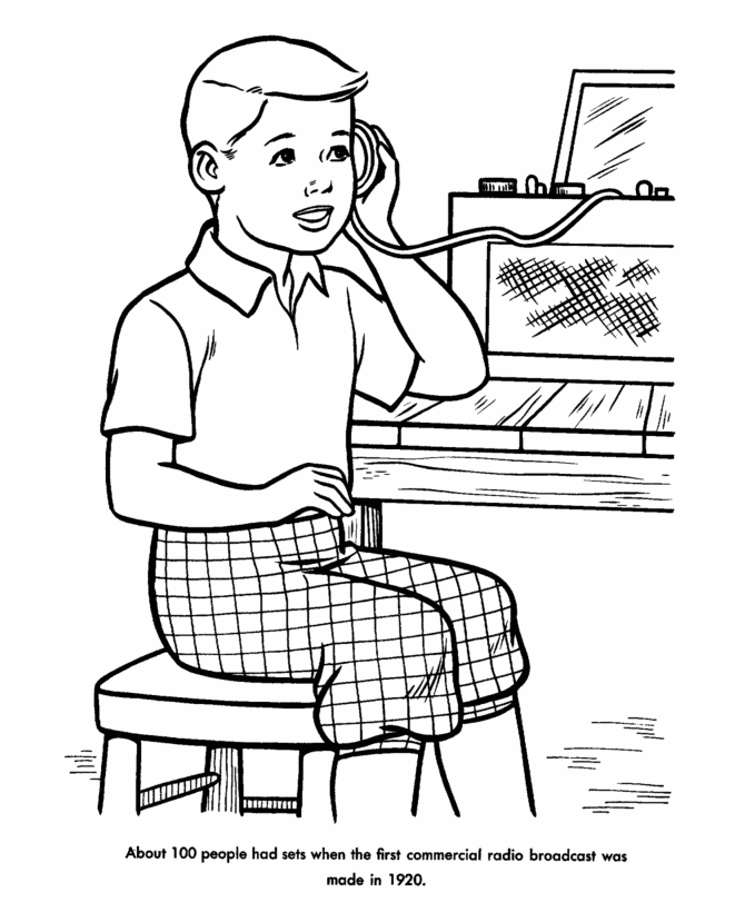 radio broadcasting coloring pages - photo #19