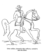 US Civil War coloring page