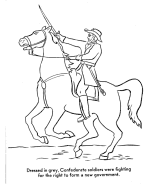 US Civil War coloring page