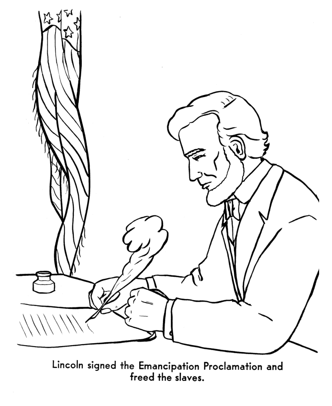  America Civil War Coloring Story Page