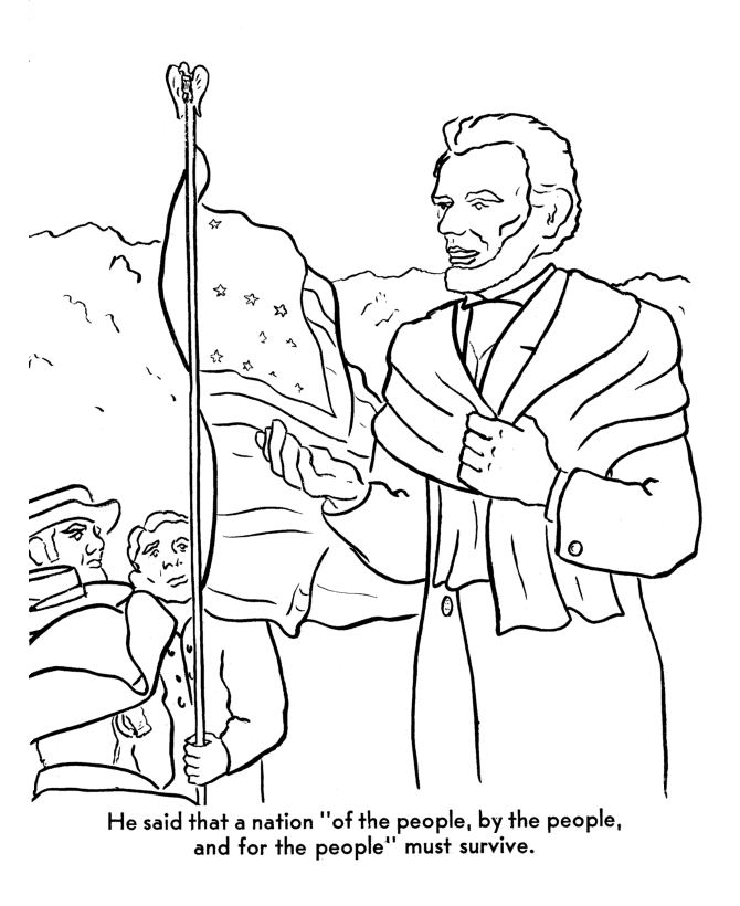  America Civil War Coloring Story Page