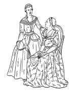 Early American Society coloring page