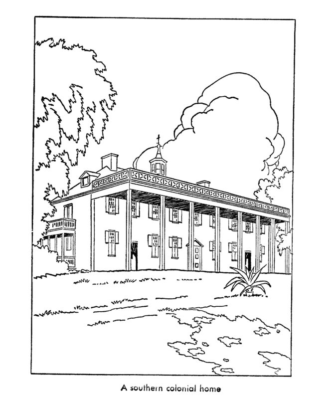 southern coloring pages