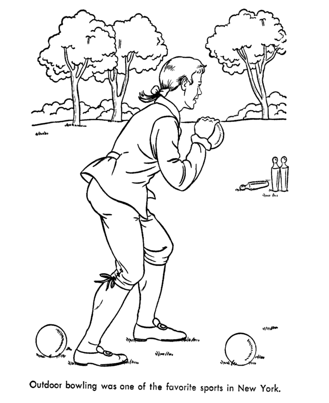  Early American Children Coloring Page