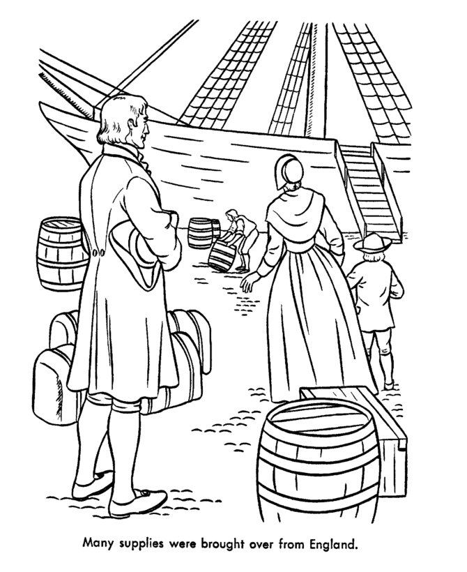  Early American Transportation Coloring Page