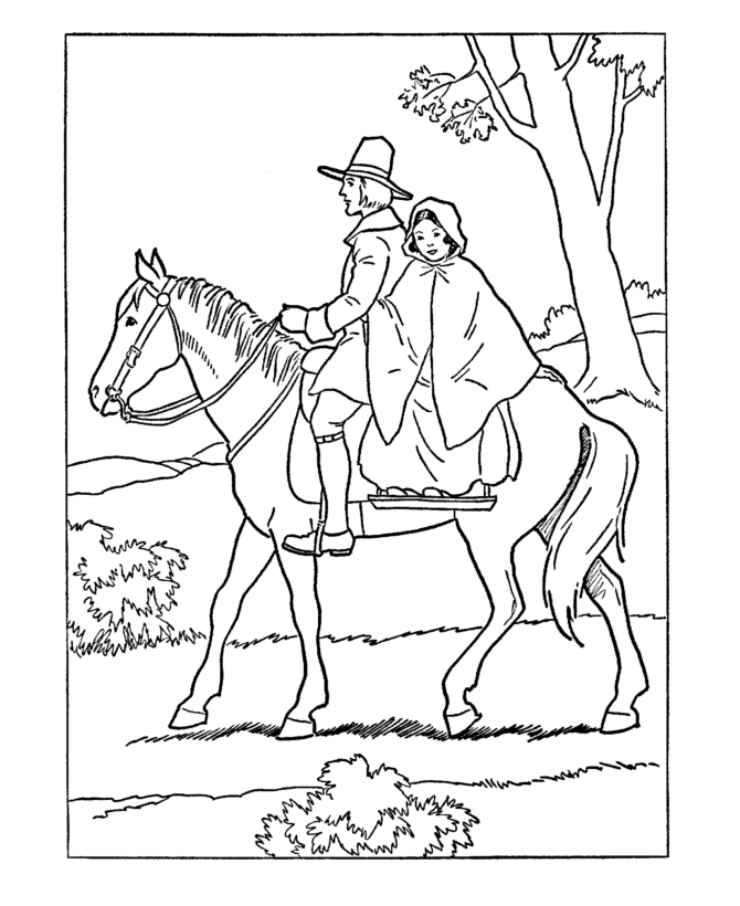  Early American Transportation Coloring Page