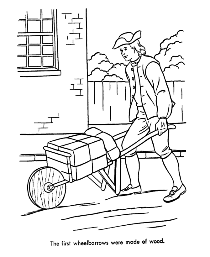  Early American Transportation Coloring Page