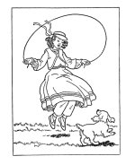 Colonial Children coloring page