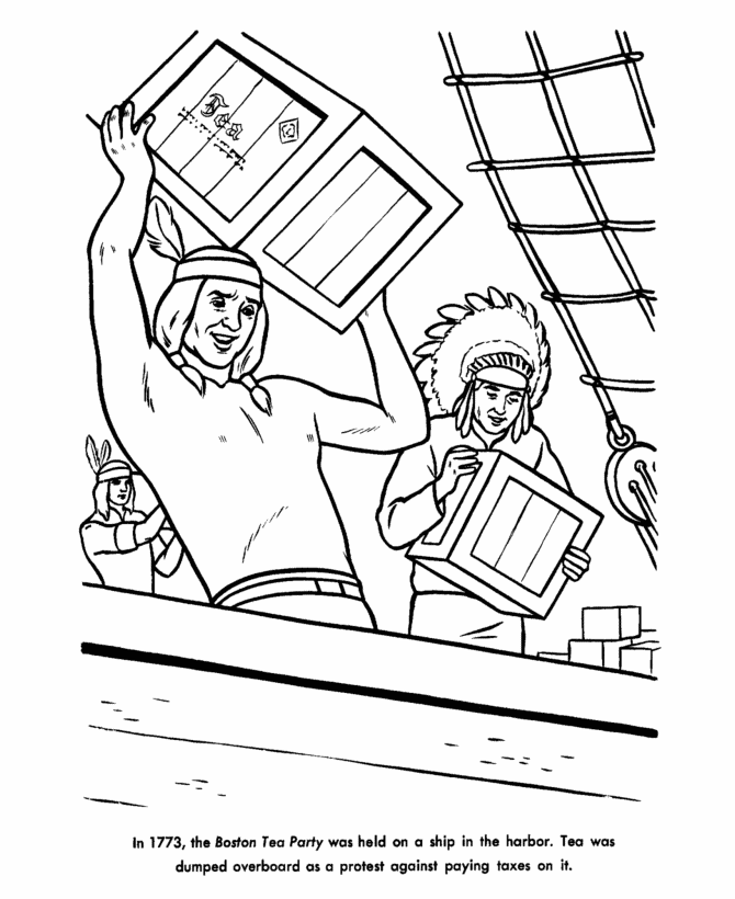  America Revoltionary War Coloring Page