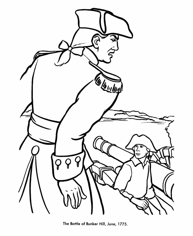  America Revoltionary War Coloring Page