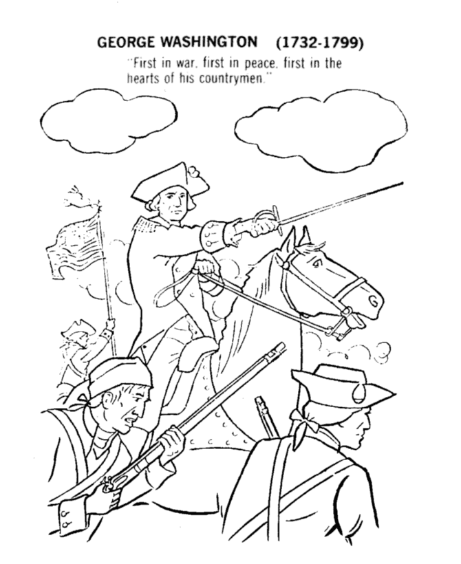  America Revoltionary War Coloring Page