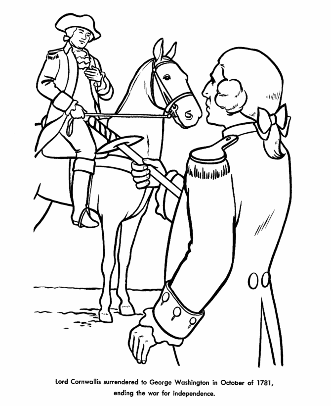  America Revoltionary War Coloring Page