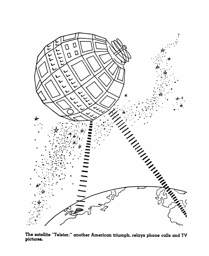  America Telstar Program Coloring Page