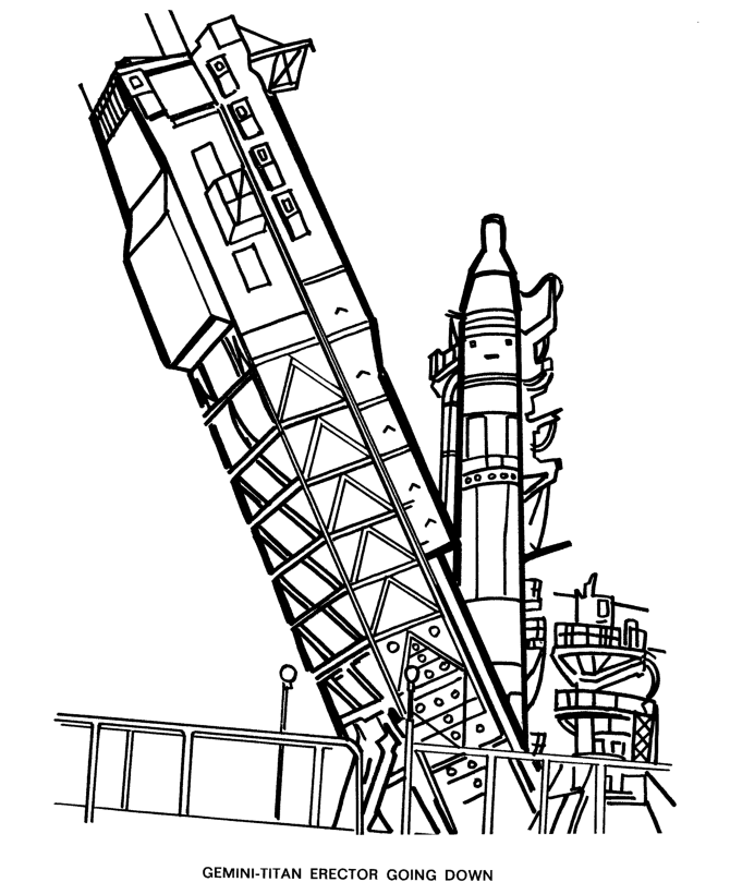  America Space Program Coloring Page