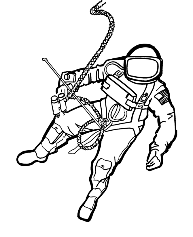  America Space Program Coloring Page