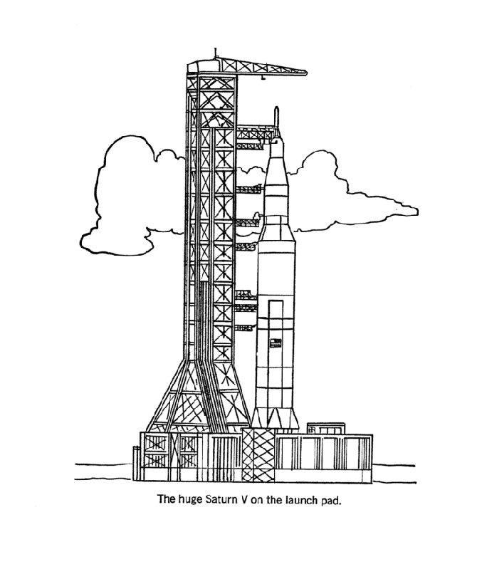  America Space Program Coloring Page