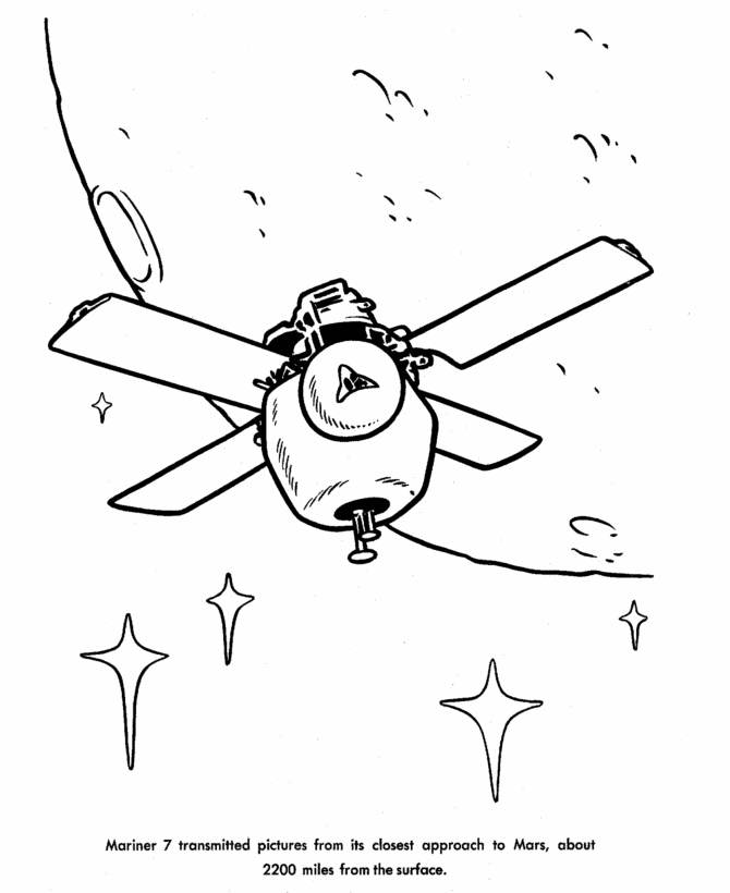  America Space Program Coloring Page