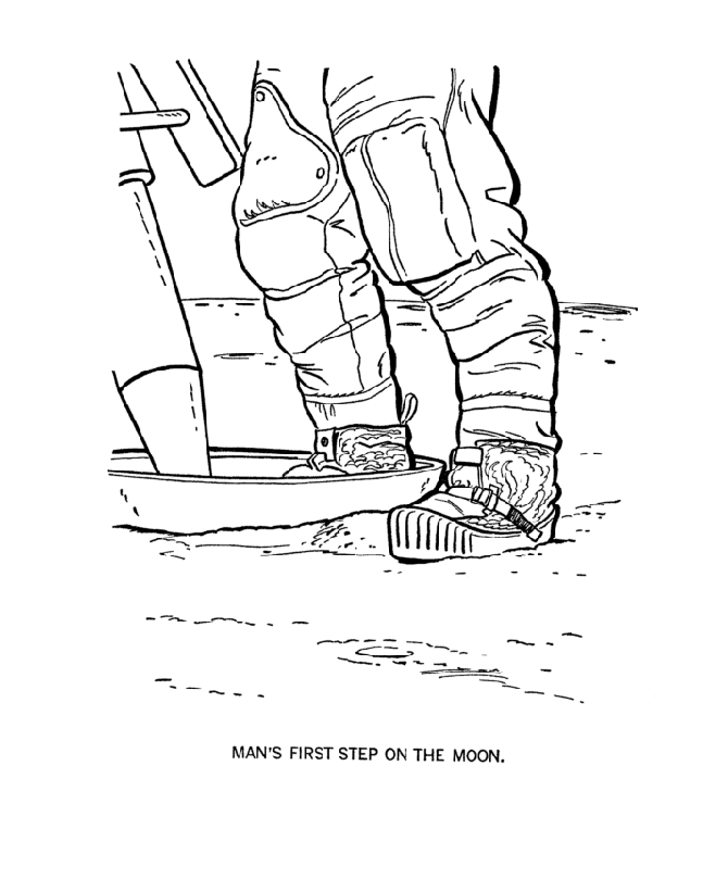  America Space Program Coloring Page