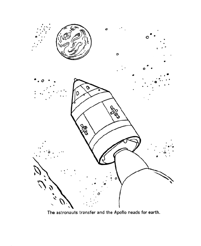  America Space Program Coloring Page